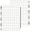 AHGXG Graph Paper Notebook Spiral 2 Pack - Large B5 Grid Notebook 7.3"X 10", 100GSM Thick Graph Grid Paper, Quad Ruled, Total 320 Pages, Transparent Plastic Hardcover Journal - color: Graph-Transparent, size: B5-2Pcs-Graph