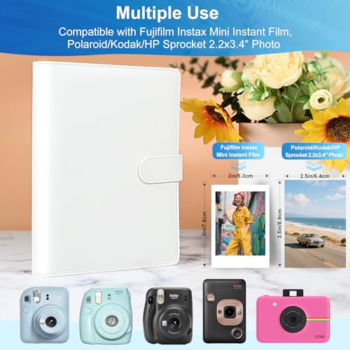 4 Pocket Trading Card Album Holds 200 Cards, 25 Removable Double-Sided Sleeves, Card Binder Compatible with Baseball, Sports, TCG & Game Cards, Collection Storage (White) - color: Ivory White