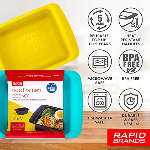 Rapid Ramen Cooker | Microwavable Cookware for Instant Ramen | BPA Free and Dishwasher Safe | Perfect for Dorm, Small Kitchen or Office | Green. 2 Pack - color: Green, size: 2 Pack Standard