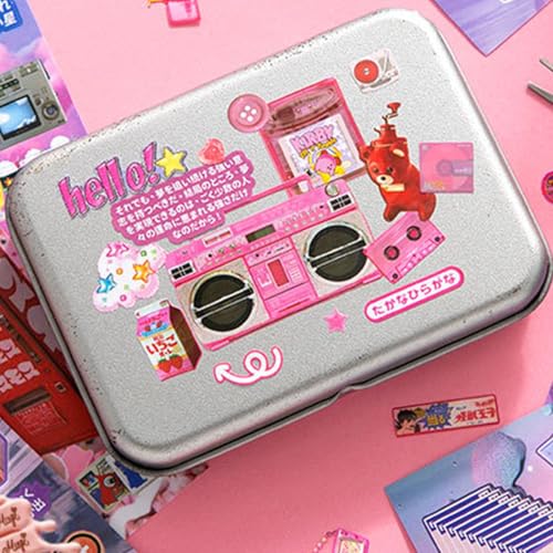 2-in-1 Japanese Sticker Set, 650+ Showa & 800+ Y2K Designs - color: 2 in 1