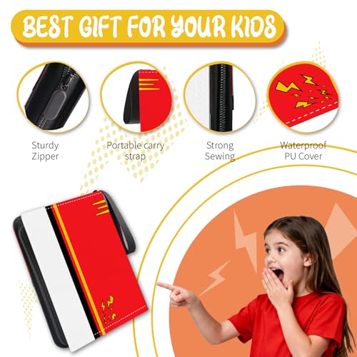 Trading Card Binder,Card Binder 400 Pockets,Card Book Holder Cards - color: Red, size: 400 Pockets