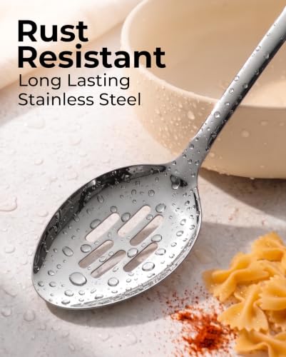 Zulay Kitchen Stainless Steel Slotted Spoon - size: Slotted Spoon