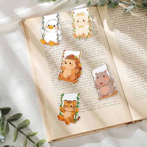 Cute Magnetic Bookmarks Gifts - 9pcs Funny Dog Rabbit Bookmark Gift - style: Wild Animals