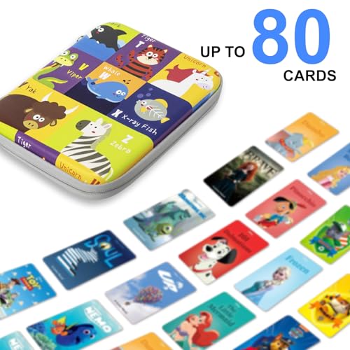 Yoto Card Case for Yoto Cards,Portable Yoto Card Holder with Zipper & 80 Pockets,Card Ctorage for Yoto Player Card Case - color: Yoto02-80, size: 4 Pocket