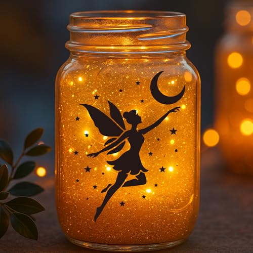 12Pcs Fairy Stencil PET Painting Templates Elves Inlay Border Stencils for Furniture Reusable DIY Craft for Wall Wood Fabric Canvas Paper Decor - color: fairy
