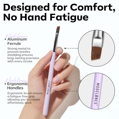 Modelones Nail Art Brushes, Gel Polish Liner Clean up Carving Dotting Tools