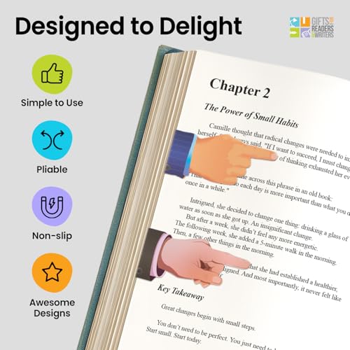 Thinking Gifts Magnetic Linemarker Bookmark for Tracking - Pointed Finger - color: Pointer Fingers