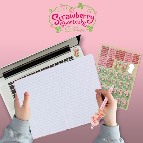 Strawberry Shortcake Kids Stationary Set for Girls, Journal Kit Set - color: Strawberry