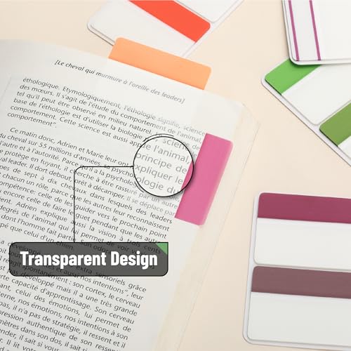 Mr. Pen- Sticky Index Tabs, 500 Pcs, 21 Sets, Colorful - color: Beetroot