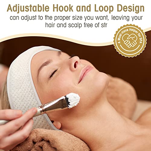 Giegxin 25 Pcs Spa Headbands Bulk, Facial Esthetician Hair Wrap, Multicolor