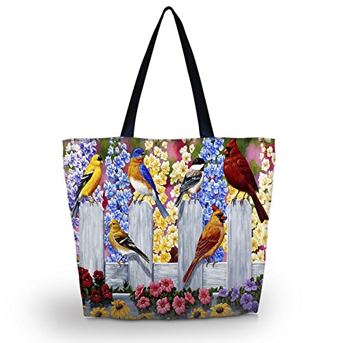 Beach Tote Bags Travel Shopping Bag With Zippered for Women - color: Sb-6068