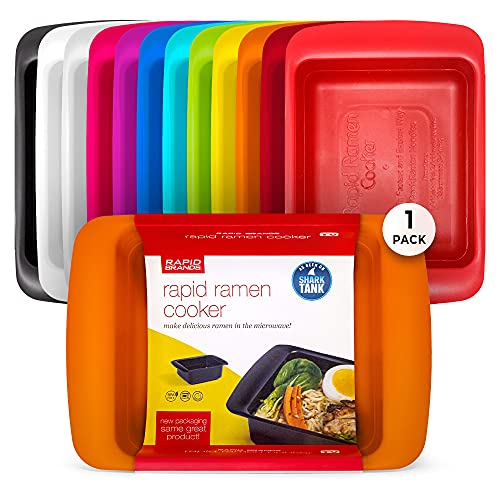Rapid Ramen Cooker | Microwavable Cookware for Instant Ramen | BPA Free and Dishwasher Safe | Perfect for Dorm, Small Kitchen or Office | Orange, 1-Pack - color: Orange, size: 1 Pack Standard