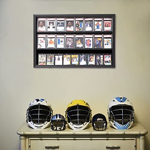 24 Sports Graded Card Display case for Shows, Black, Horizontal - size: 24 Card - Black - Horizontal