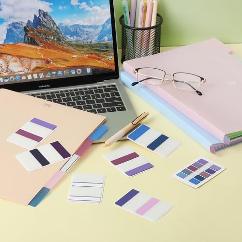 Mr. Pen- Sticky Index Tabs, 500 Pcs, 21 Sets, Colorful - color: Space