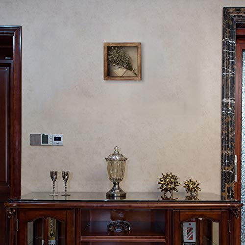 Freezing point Shadow Box Frame 8x8 Shadow Boxes Display Case with Linen Back Memorabilia Awards Medals Bouquet Photos Picture Badge Wedding Memory Box for Keepsakes Carbonized Small Pin Board - color: Carbonized, size: 8×8