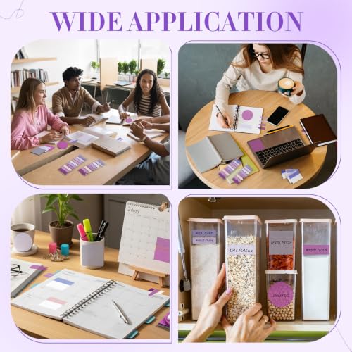 Glenmal Transparent Sticky Note Set, 910 Sheets,Purple - color: Purple