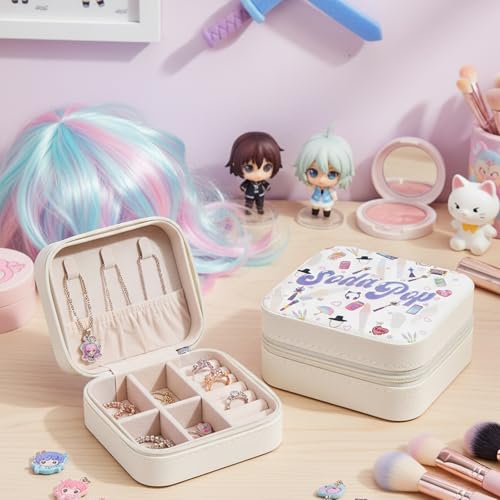 Jewelry Box – Cute Design Storage Case for Rings, Earrings & Travel – Merch, Stickers & Costume Gift