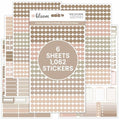 bloom daily planners Color Coding Planner Stickers - Muted Neutrals 1/4" Minimalist Dot Labels - Six Sheets, 1000+ Stickers Per Pack! - Aesthetic Boho - color: Aesthetic Boho