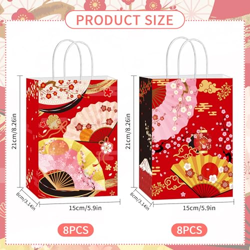 EoBeCy 16Pcs Japanese Gift Bags