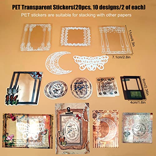 Esweny 100 PCS Vintage Ephemera Pack Journaling Scrapbooking Supplies Scrapbook Sticker Paper Kit for Junk Journal Planners Collage Craft Notebooks Decoupage Album (Sunflower) - color: Sunflower