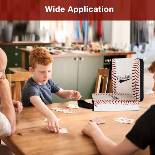 RONMONG Baseball Card Binder, 990 Pockets, Protective Trading Card Album - color: baseball-style 2, size: 990