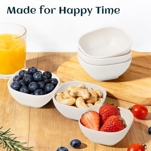 5 OZ Sauce Bowls Set of 6, Unbreakable Dipping Sauce Cups - White - color: White, size: 5 OZ