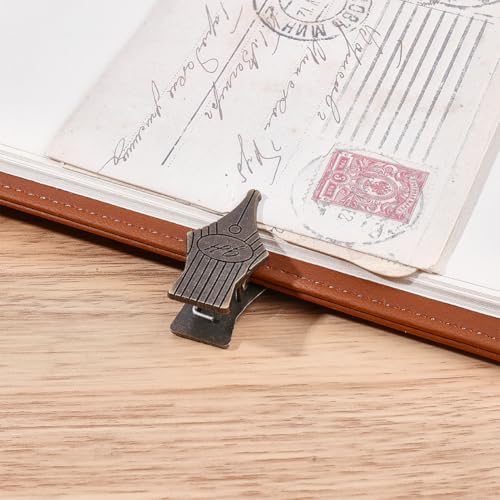 CRASPIRE 2Pcs Pen Nib Travelers Book Clips Vintage Metal Antique Bronze Journal Notebook Planner Holder Decorative Page Binder Clip for Tn Art Journaling Reading Photo Decoration Accessories - style: 2Pcs Pen Nib