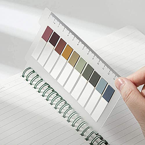 Morandi Sticky Notes, Writable Index Tabs, Set of 10 x 3 Packs Colorful Macaron Memo Stickers, for Books, Folders, Monitors, 200 Pieces/Pack, Vintage