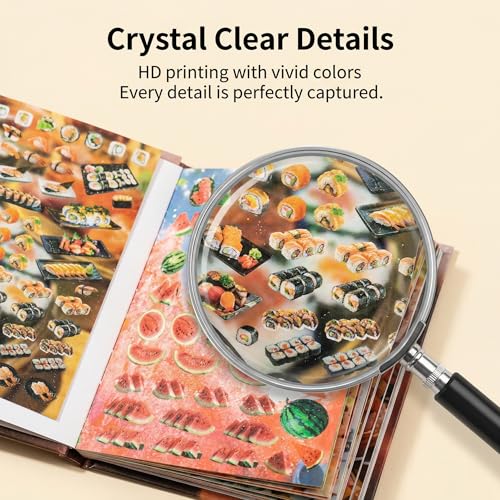 30-Sheet Foodie & Dreamcore Aesthetic Sticker Book - Maple Story Theme Die-Cut Decals with Shimmer, Tactile & Smooth Finishes for Journaling, Scrapbooking, Planners, Vision Boards & DIY Crafts - color: Syrup