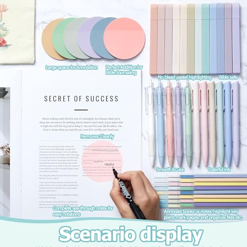 Book Annotation Kit, Bible Study Journaling Kit, Round - style: Round