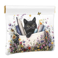 Cat Squeeze Coin Purse Pouch Small Makeup Bag for Purse - color: Cute Cat, size: Small (4.4"x3.85")
