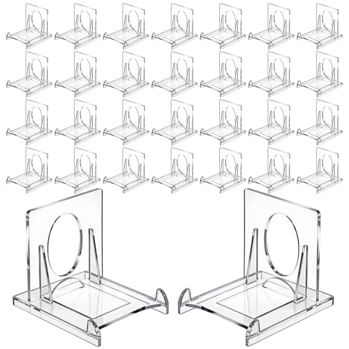 Novabright 30 Pack 2-piece Card Display Stands Mini Swap Card Holder