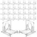 Novabright 30 Pack 2-piece Card Display Stands Mini Swap Card Holder