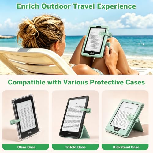 Page Turner Ring for Kindle,Remote Control for iPhone iPad Tablets eReaders - color: Green
