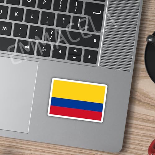 (3PCS) Colombia Flag stickers, Countries Flag Stickers - Waterproof Vinyl Decals For Laptops, Tumblers, Water Bottles, Books, Scrapbooks, Size 3 x 2 Inch - color: Colombia