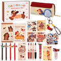 Ulema Cute Dachshund Gifts for Women, 70Pcs Stationery Set Birthday Gifts for Boys Girls Back to School and Classroom Rewards Office Supplies with Dachshund Muticolor Pen, Pencils, Sticky Notes etc. - style: Dachshund