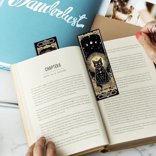 100 Pcs Gothic Tarot Bookmarks Bulk, Dark Academia Witchy Book Marks for Reading, Skeleton Paper Page Markers, Bookish Gifts for Reading Women Book Lovers Men, Dark Romance Merch - style: Gothic Tarot