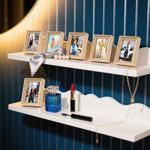 Mini Picture Frames 2.5x3.5 Inch (6-Pack) - Small Photo Frames, for Wall, Table, Home, Office Decoration, Durable Compact Polaroid Frame Set for Family, Natural - color: Natural