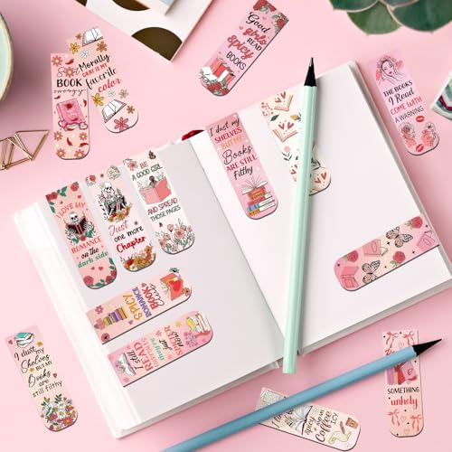 Wxiben 30 Pcs Spicy Romance Magnetic Bookmark Book Mark Page Clip - style: Spicy