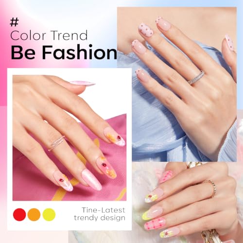 modelones Gel Nail Polish Set 110pcs 100Colors Red Jelly Glitter All Season - color: A0 100colors All season