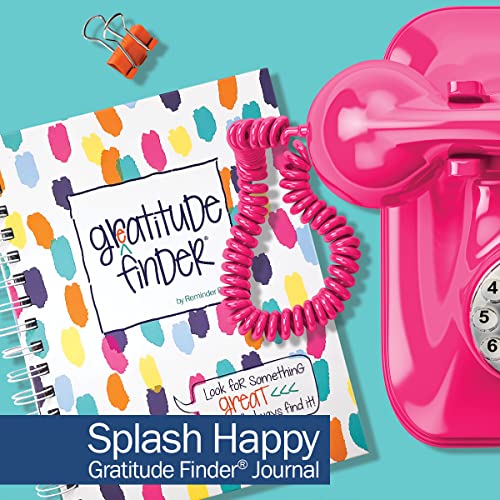 Denise Albright Gratitude Finder® 52 Week Non-Dated Journal for Women, Teens & Girls with 165 Hand-Illustrated Stickers (Splash Happy) - color: Splash Happy Gratitude Finder Journal