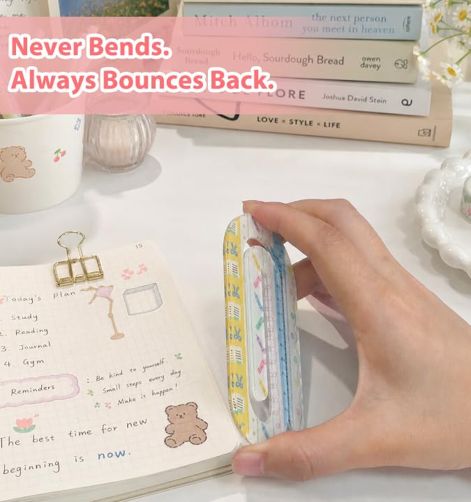 12 Pcs Jumbo Paper Clips Bookmarks - Cute Acrylic Book Accessories for Reading, Spring Flower Page Holder & Planner Clips, Back to School Teacher Gifts, Teacher Appreciation Gifts for Women, Teachers - color: Multicolor
