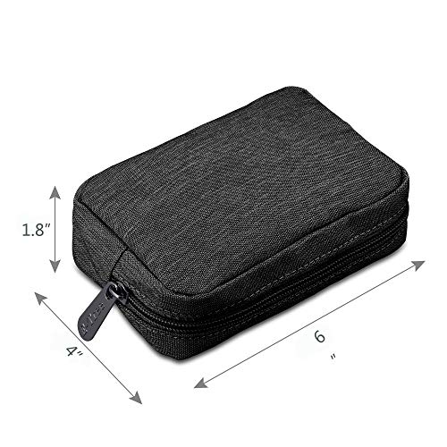 E-Tree Cute Small Pouch, Makeup Cosmetic Bag,Make up Bag for Purse,Toiletry Zipper Pouch,Tech Bag,Electronic Organizer Travel Case,Storage Pouches for Organization Black - color: Black, style: Travel Makeup Bag