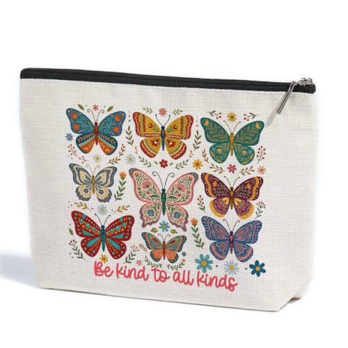 Butterfly Makeup Bag for Women Travel Organizer Pouch Cosmetic Bags 02 - color: Multicolor 1583