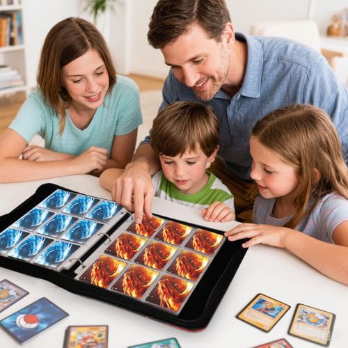 Fire & lce Dragon 9 Pocket Trading Card Binder Album Holds 900 Cards - color: Fire & Ice Dragon
