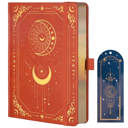 TIEFOSSI Line Journal Notebook for Women Men, 316 Pages,8.3x5.8 IN - color: Brown, size: Line