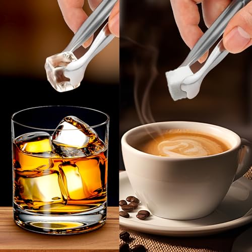 Mini Serving Tongs, Anytrp 18-Packs Stainless Steel Sugar Tongs, 4.3inch Ice Tongs Kitchen Appetizers Tongs for Coffee Bar, Tea Party, Desserts Party, Sugar and Ice Bucket - color: Silver-18pcs, size: 4.3inch