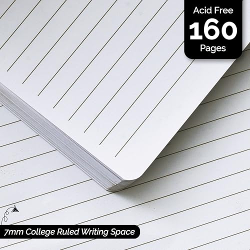 Nextnoid A5 LIned Notebook - 160 Pages, 120 GSM Paper, Brown - color: Brown, style: Lined 160 Pages