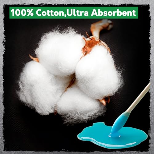 700Pcs 6 Inch Wooden Long Cotton Swabs Strong Tipped Applicators - color: C-700 PC Pointed