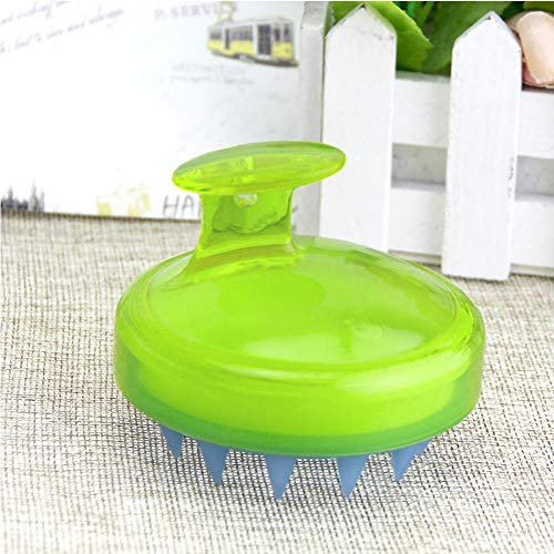 INVODA 3PCS Scalp Massager Shampoo Brush Soft Silicone Bristles for Dandruff Removal & Hair Growth, Waterproof Wet/Dry Use, Men, Women & Pets - color: Green+blue+purple 3pcs